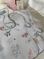 Liya&Co müslin bebek önlüğü 2'li set, %100 pamuk, desenli ve yumuşacık